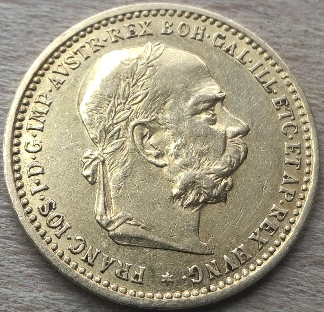 Zlatá mince 10 korona 1905, Zlatá Rakouská desetikoruna 1905 František Josef (1)